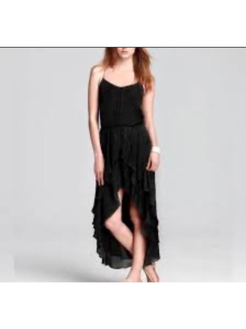 Guess Black High-Low Sleeveless Dress Size L